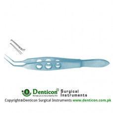 Utrata Capsulorrhexis Forcep Very Delicate Triangular Grasping Tips - Extremely Thin Titanium, 10.5 cm - 4" Shanks Length 11 mm